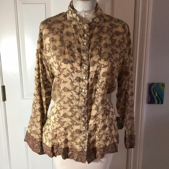 Krista Larson silk blouse - Picture 1 of 7